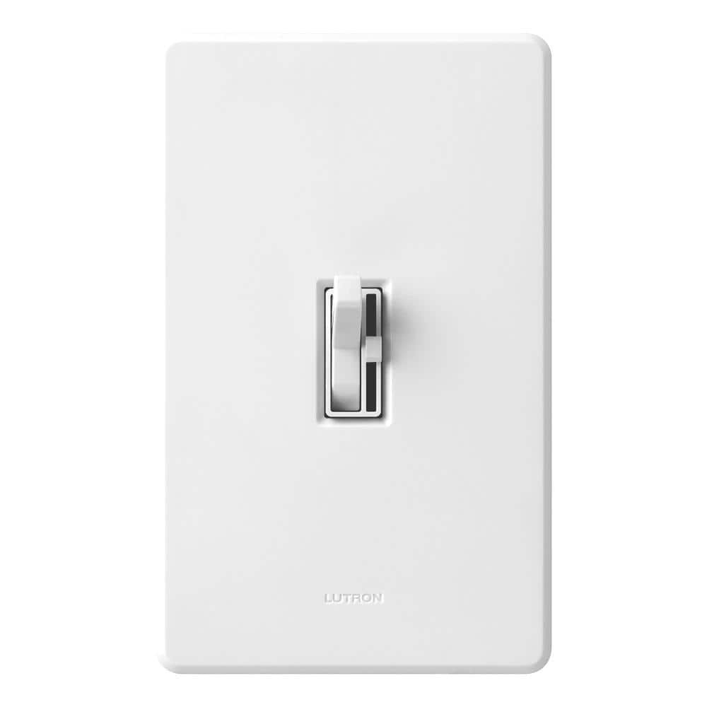 Lutron Toggler Dimmer Switch for Magnetic Low-Voltage, 600-Watt/Single-Pole, (AYLV-600P-WH) (2)