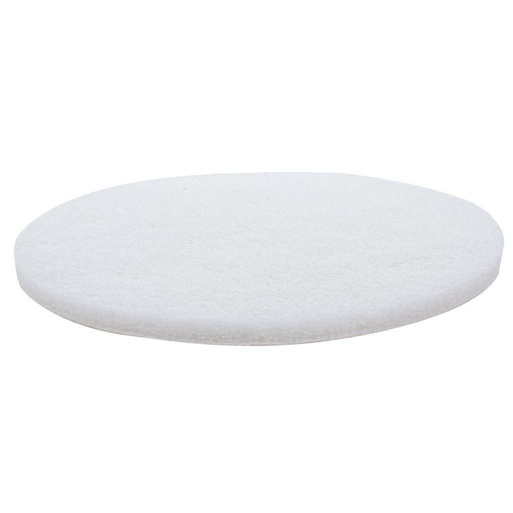 Unbranded 5 in. x 5 in. 1200 Grit Ultra Fine White Woven Pad with Velcro Back (10-Pack) (2)