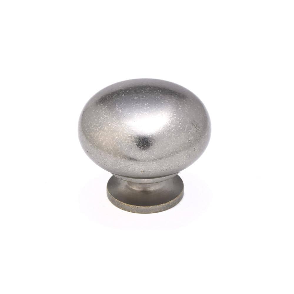 Richelieu Hardware Gatineau Collection 1-1/2 in. (38 mm) Vintage Pewter Round Cabinet Knob