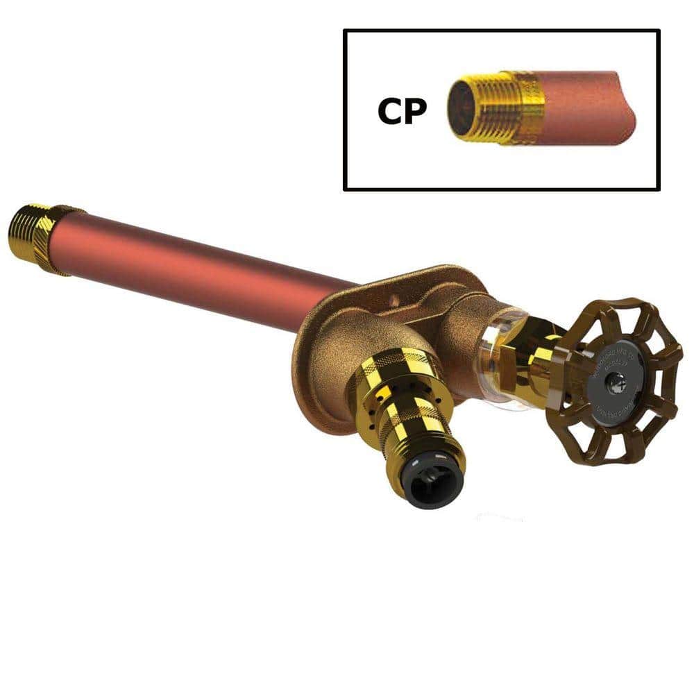 Woodford 1/2 in. x 1/2 in. MPT x Female Sweat x 10 in. L Freezeless Draining Sillcock with 50HA Backflow Preventer (2)