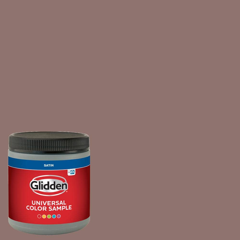 Glidden 8 oz. PPG1016-6 Woodchuck Satin Interior Paint Sample (1)