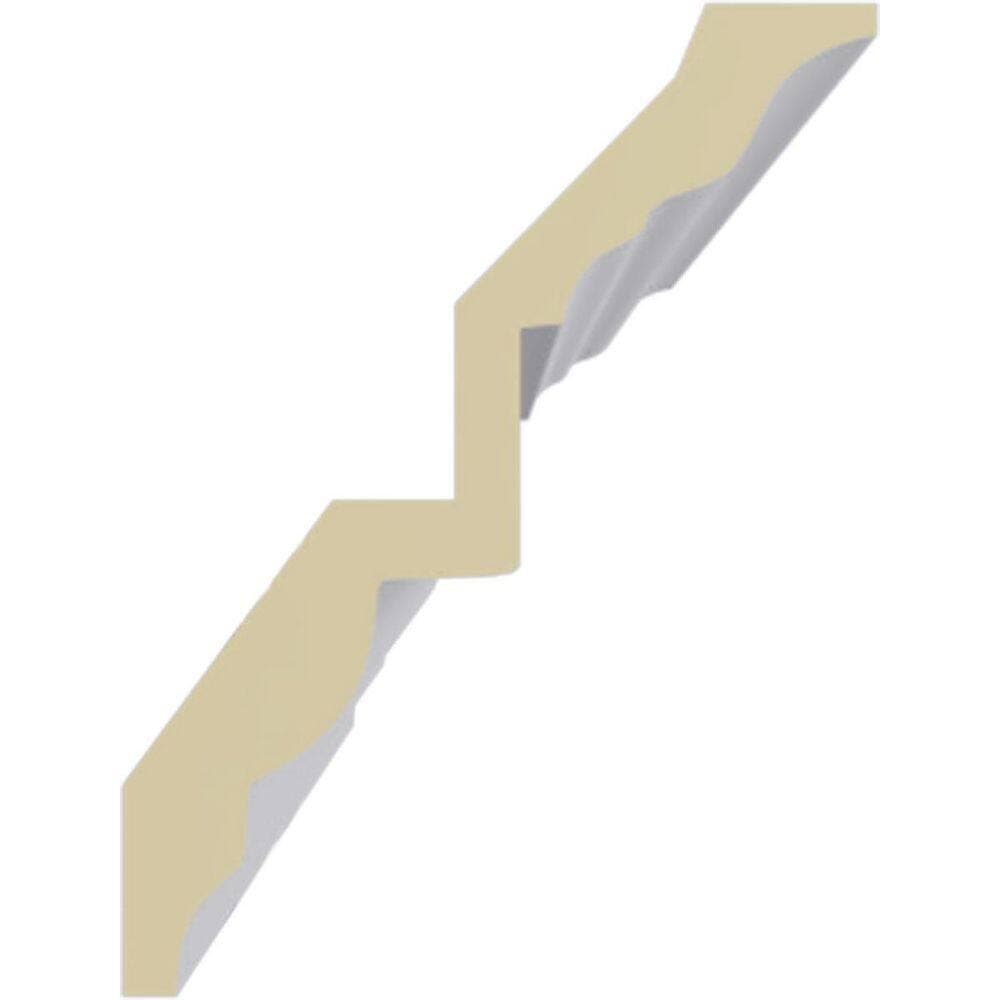 Ekena Millwork 4-3/4 in. x 6-1/4 in. x 94-1/2 in. Polyurethane Alexa Smooth Crown Moulding (3)