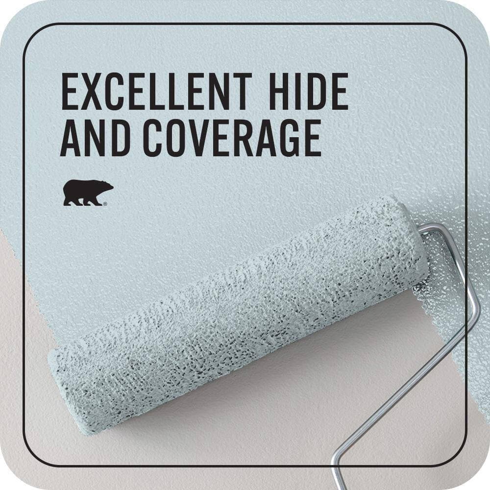 BEHR PREMIUM PLUS 1 qt. #MQ3-53 Sky Light View Flat EcoMix Plant-Based Interior Paint & Primer (2)