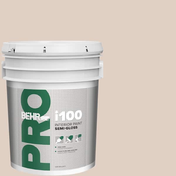 BEHR PRO 5 gal. #PWN-73 Winsome Beige Semi-Gloss Interior Paint (2)