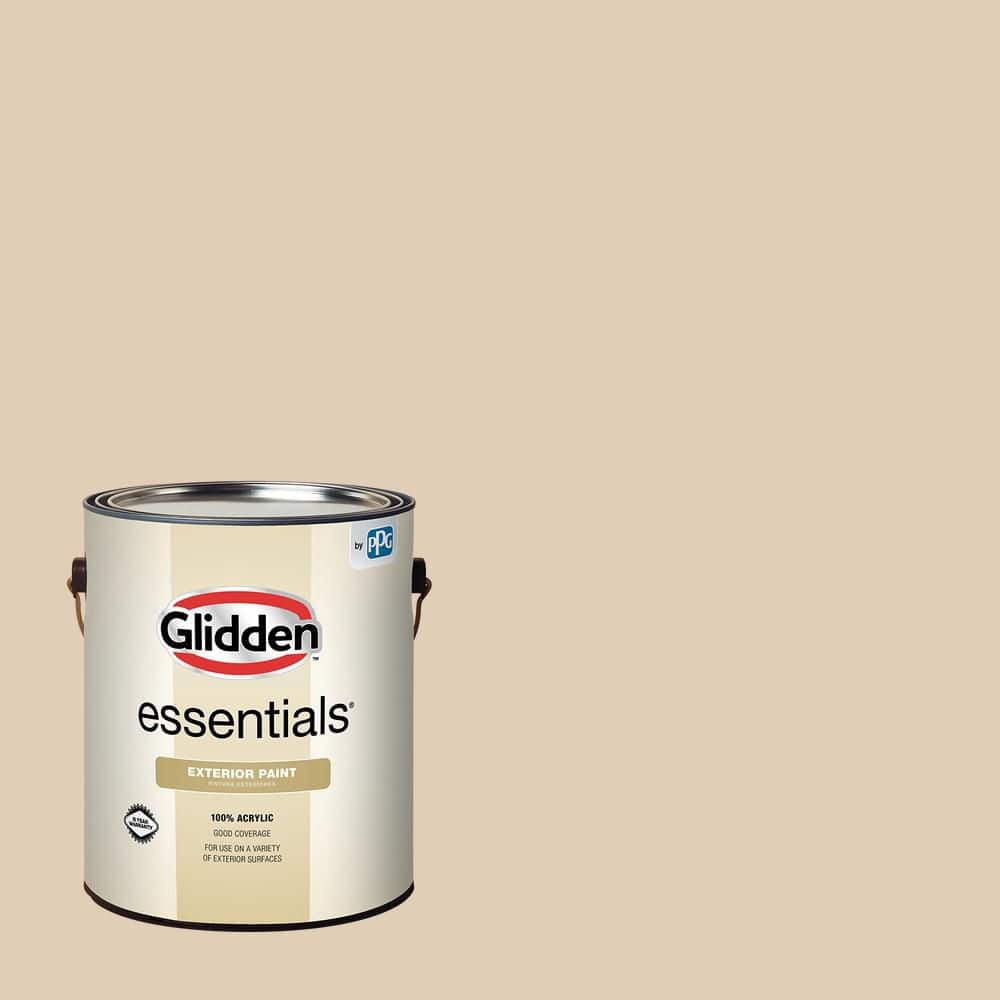 Glidden Essentials 1 gal. PPG1087-4 Chalkware Satin Exterior Paint