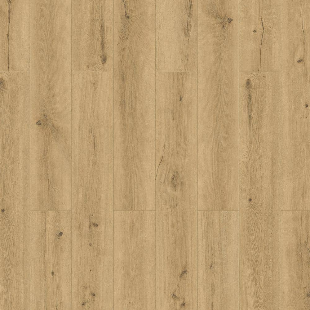 Home Decorators Collection Nobelford Oak 12mm T x 7.56 in. W Waterproof Laminate Wood Flooring (15.95 sq. ft./Case) (2)