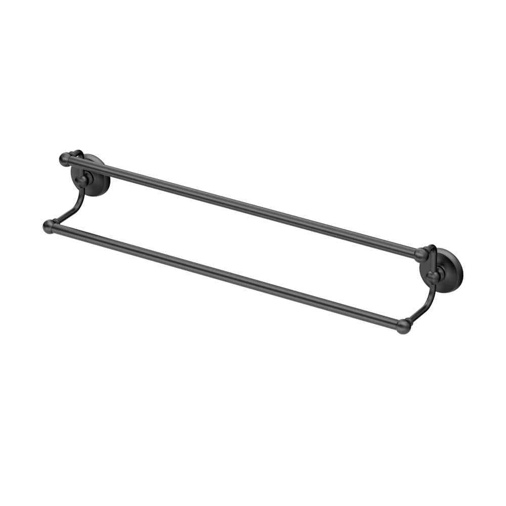 Gatco Designer II Double Towel Bar Matte Black (2)