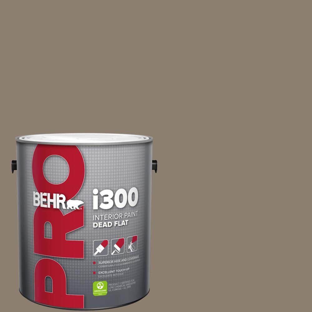 BEHR PRO 1 gal. #BNC-36 Restful Brown Dead Flat Interior Paint