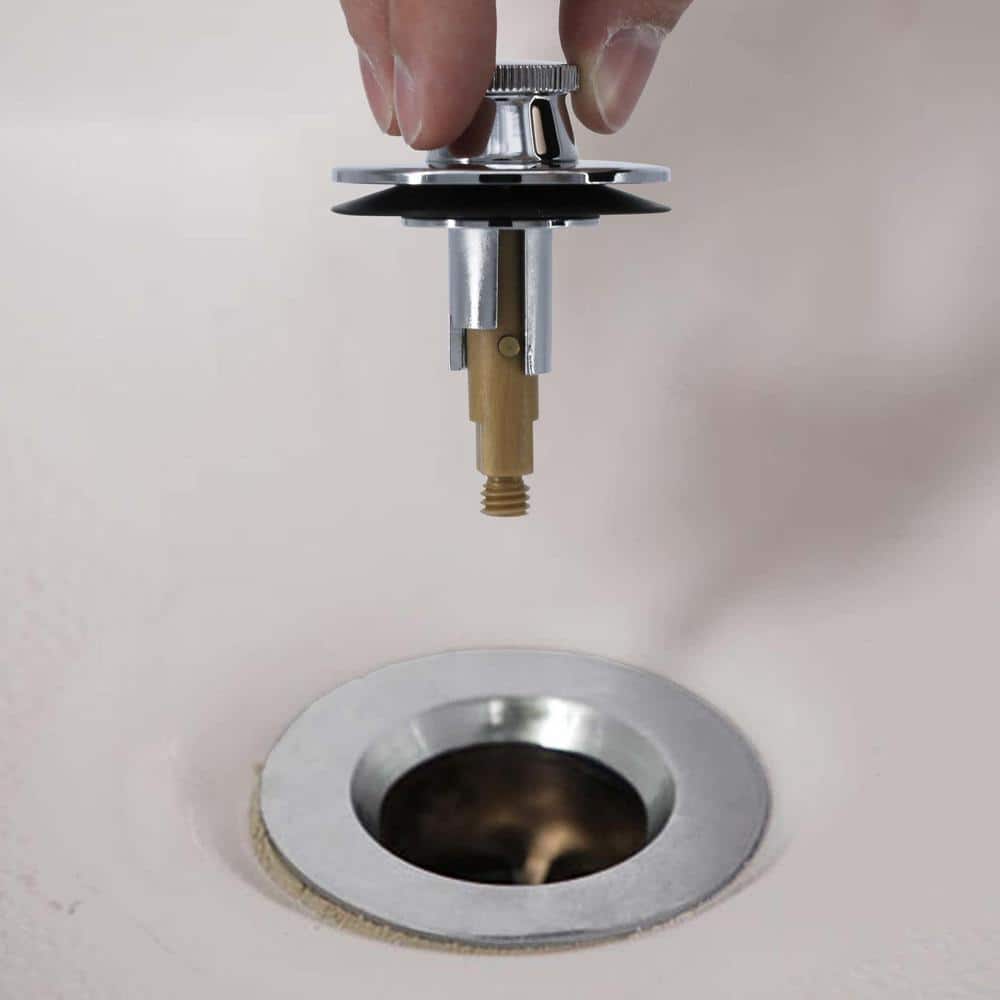 DANCO Lift and Turn Tub Drain Stopper in Chrome (3)