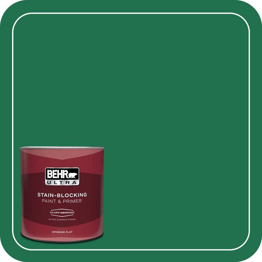 BEHR ULTRA 1 qt. #470B-7 Climbing Ivy Extra Durable Flat Interior Paint & Primer