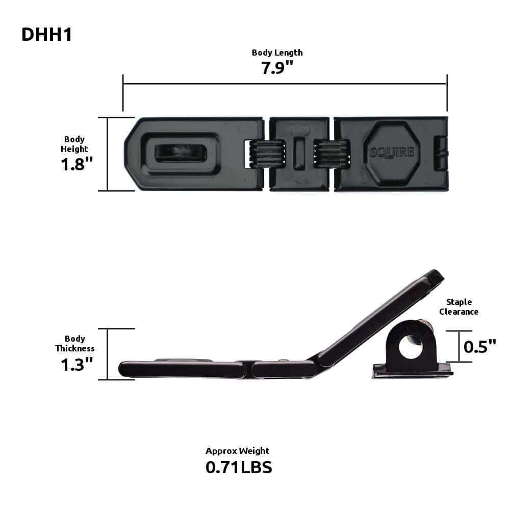 SQUIRE Double Hinged Hasp and Staple (2)