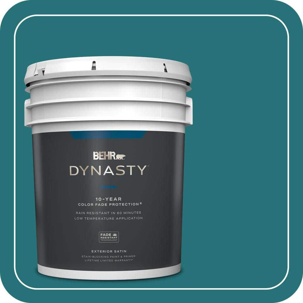 BEHR DYNASTY 5 gal. #520D-7 Mosaic Tile Satin Enamel Exterior Stain-Blocking Paint & Primer