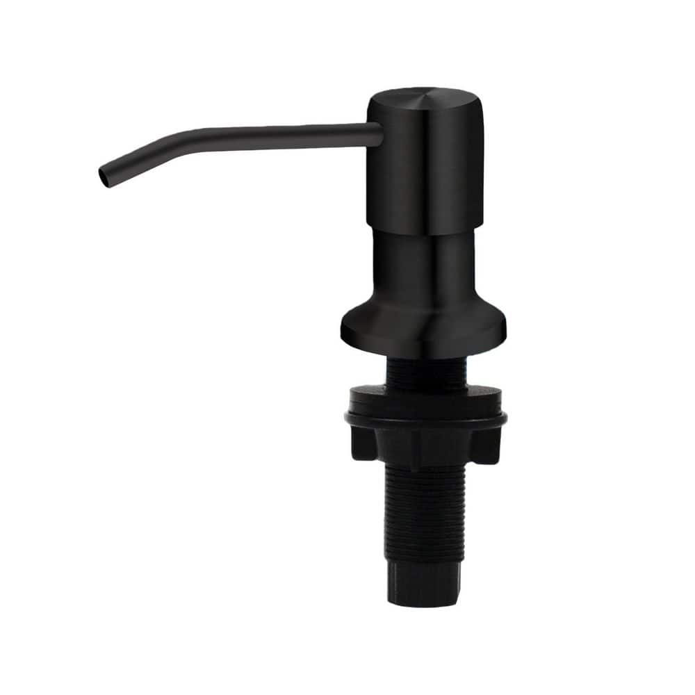 Wudkey Black Soap Dispenser for Kitchen Sink, Sink Soap Dispenser, 47 in. Extension Tube kit, Under Sink Soap Dispenser Pump (1)