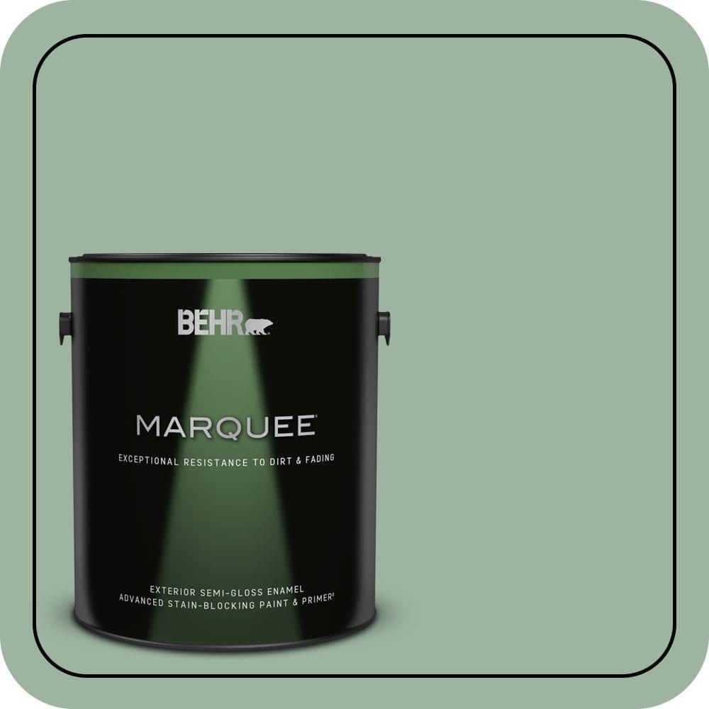 BEHR MARQUEE 1 gal. #S410-4 Copper Patina Semi-Gloss Enamel Exterior Paint & Primer