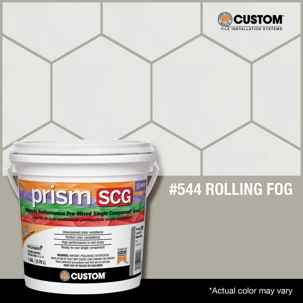 Custom Building Products Prism SCG #544 Rolling Fog 1 gal. Ultimate Performance Pre-Mixed Single Component Grout (3)