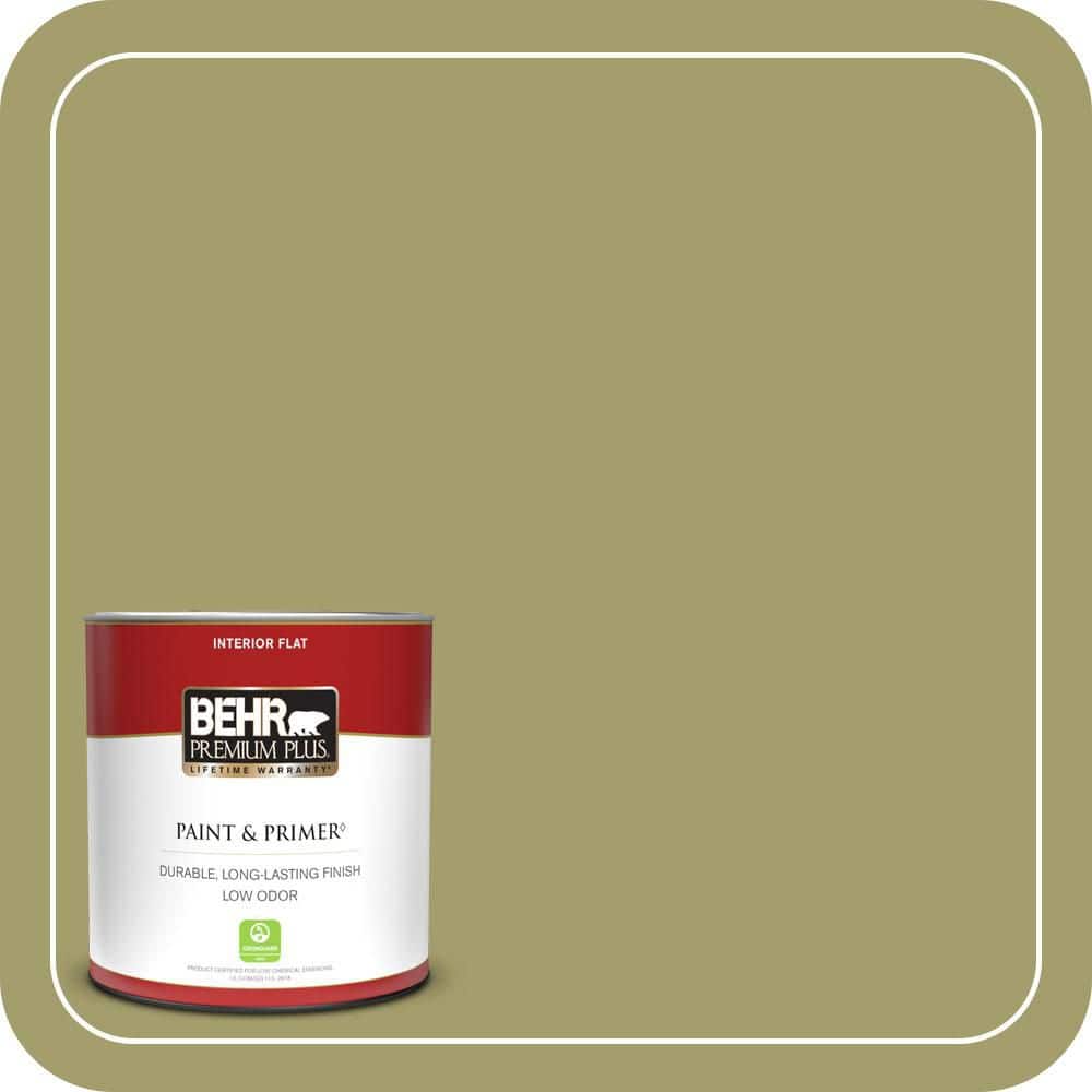 BEHR PREMIUM PLUS #S340-5 Farm Fresh Enamel Interior/Exterior Paint & Primer Color Sample