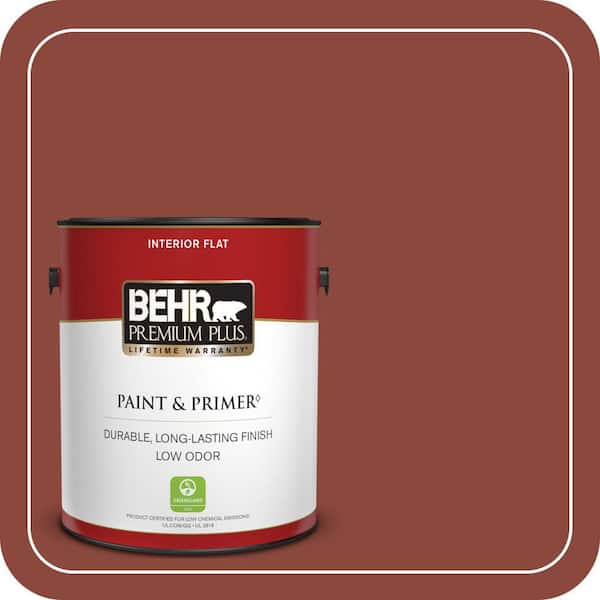 BEHR PREMIUM PLUS #PPF-30 Deep Terra Cotta Enamel Low Odor & Primer (2)
