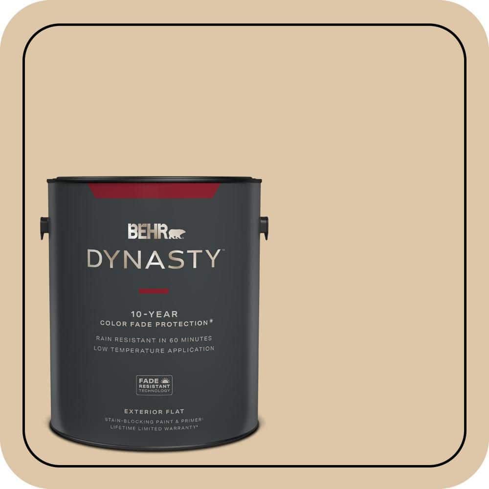 BEHR DYNASTY 1 gal. #PPU4-13 Sand Motif Flat Exterior Stain-Blocking Paint & Primer