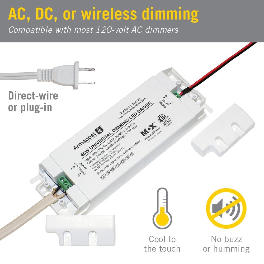 Armacost Lighting 60-Watt 24-Volt DC Universal Dimming LED Transformer Driver (4)