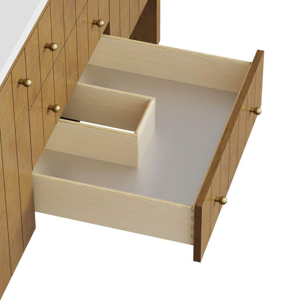 James Martin Vanities Hudson 59.9 in. W x 23.1 in. D x 33.0 in. H Single Bath Vanity Cabinet without Top in Honey Oak (2)