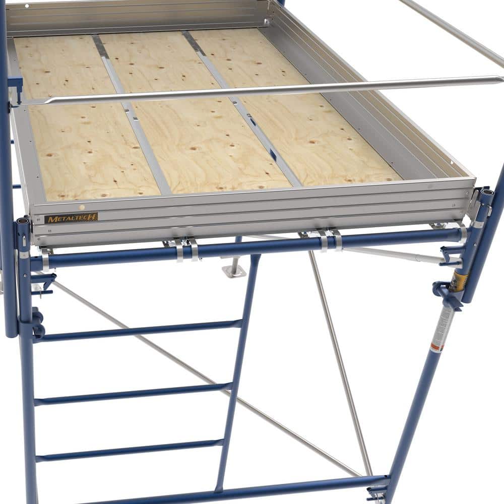 MetalTech 62.09 in. x 3.25 in. x 5.98 in. (Assembled) Galvanized Steel Toeboard for Scaffold for Secure Higher Platform (2)