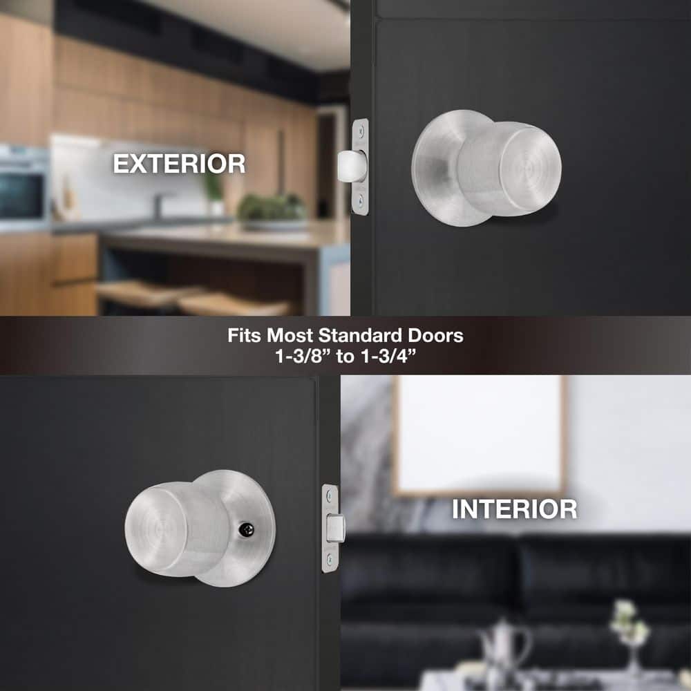 Defiant Brandywine Stainless Steel Hall/Closet Door Knob (3)