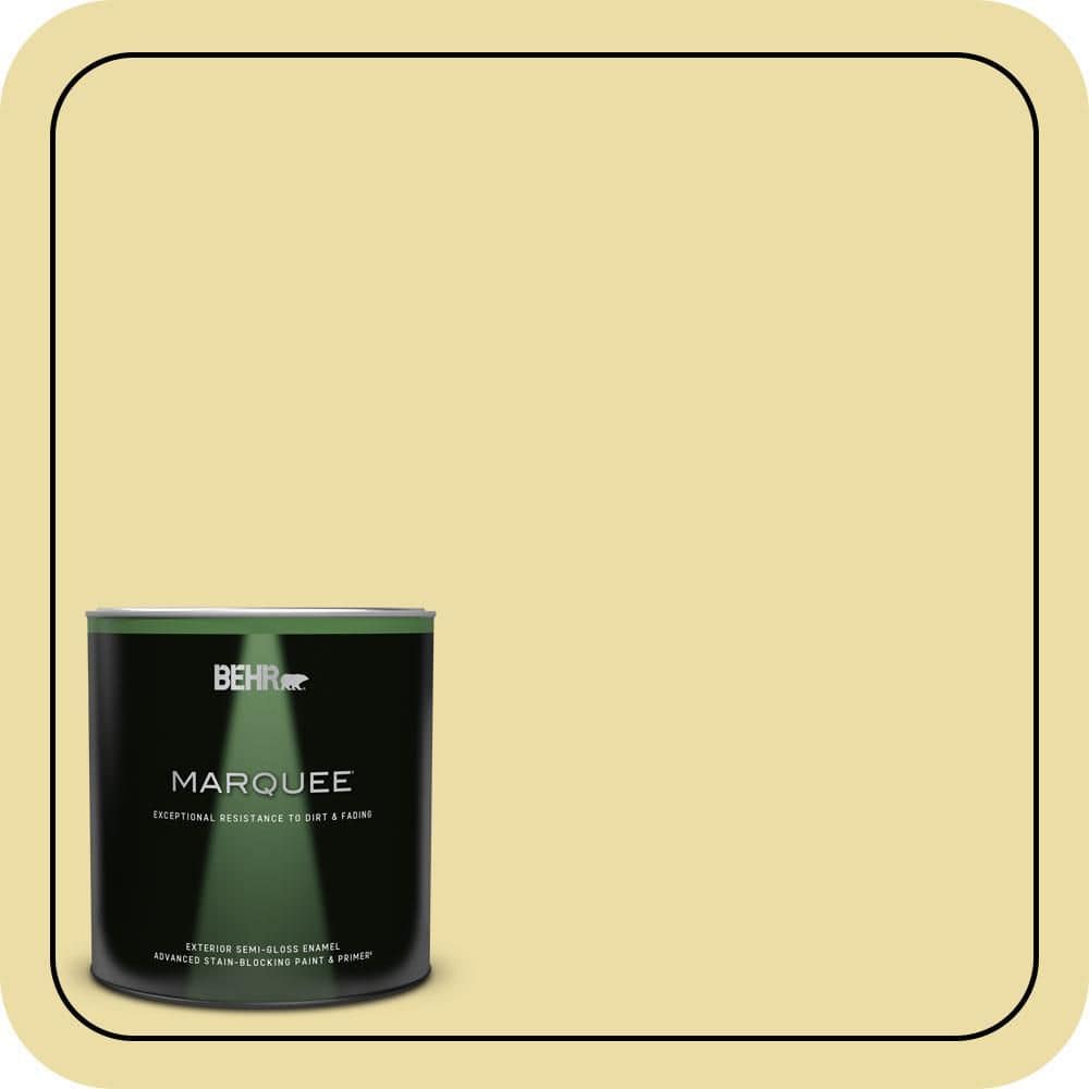 BEHR MARQUEE 1 qt. #PPU8-12 Refreshing Tea Semi-Gloss Enamel Exterior Paint & Primer