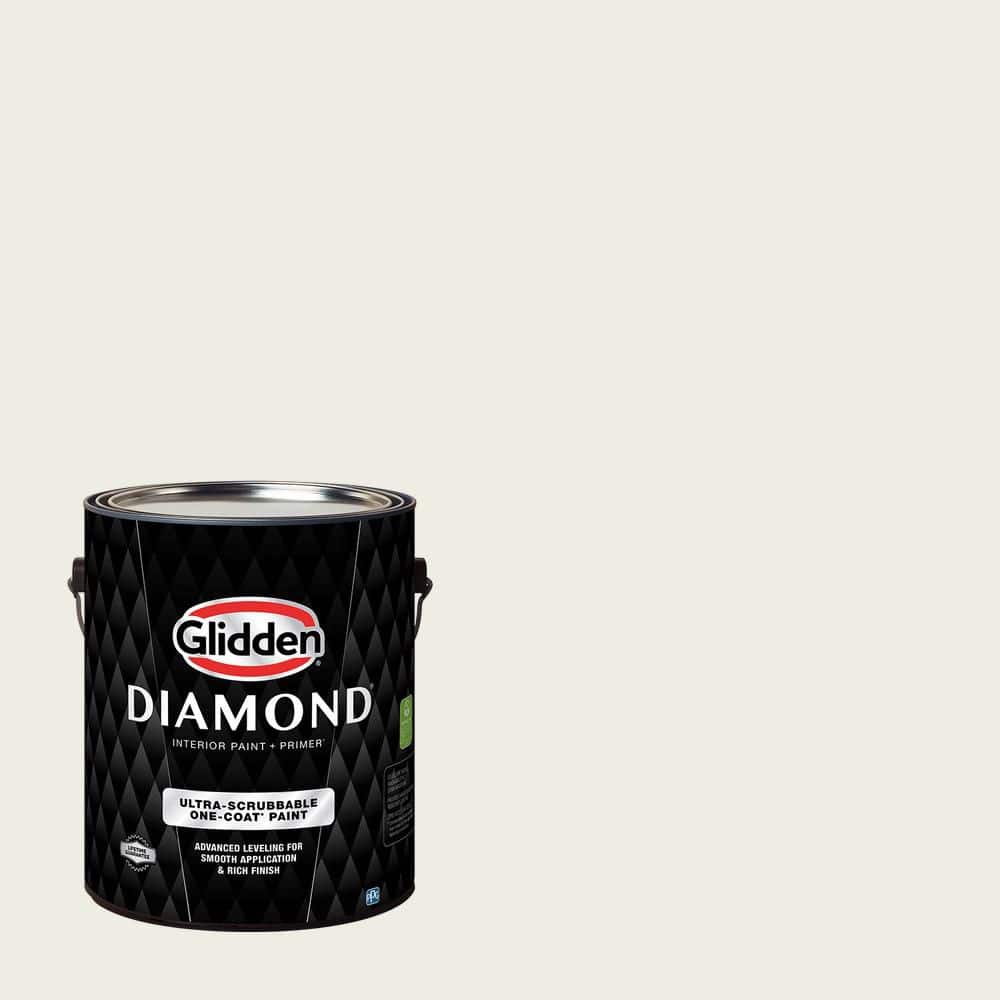 Glidden Diamond 1 gal. PPG1006-1 Gypsum Eggshell Interior Paint with Primer