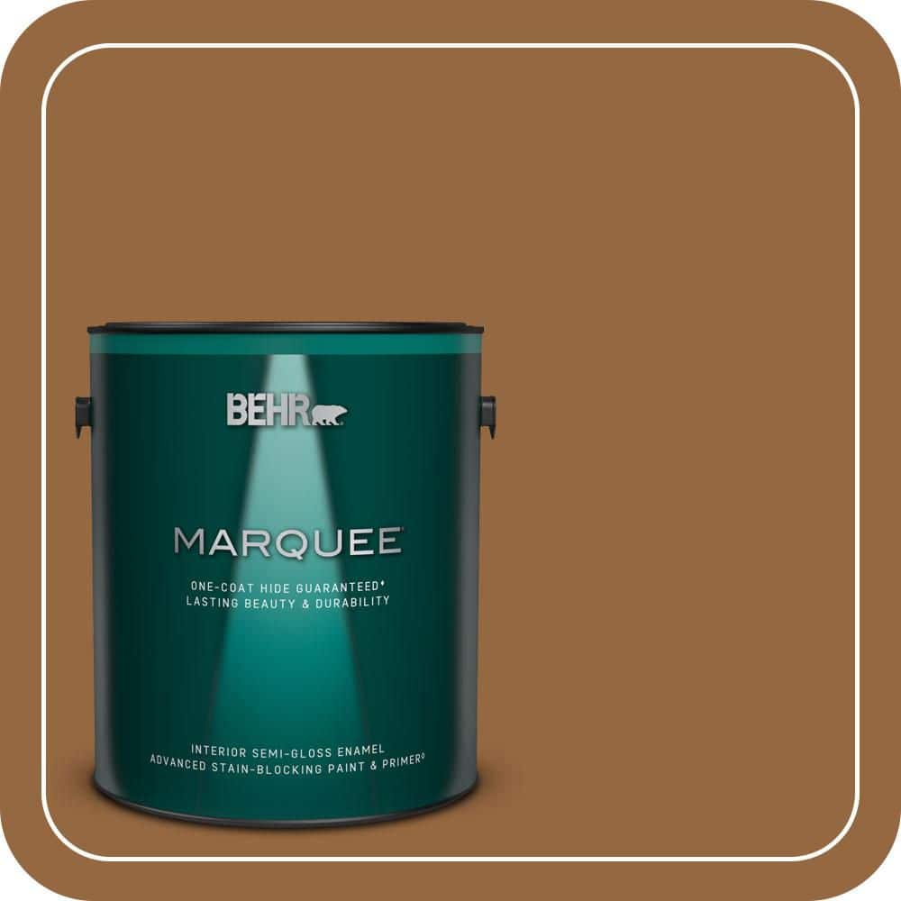 BEHR MARQUEE 1 gal. #MQ2-06 Gilded Glamour One-Coat Hide Semi-Gloss Enamel Interior Paint & Primer (1)