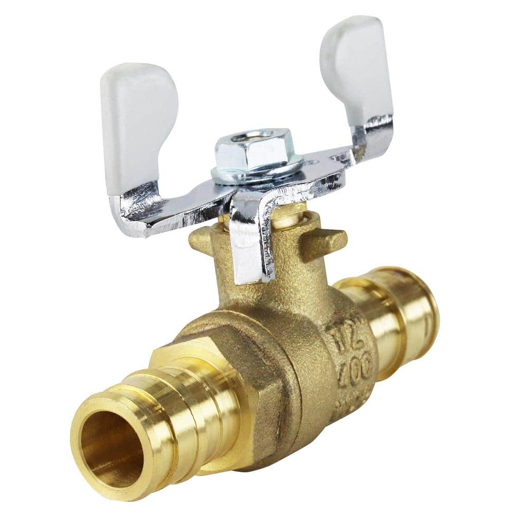 Apollo . Brass PEX-A Barb Ball Valve with Tee Handle (4)
