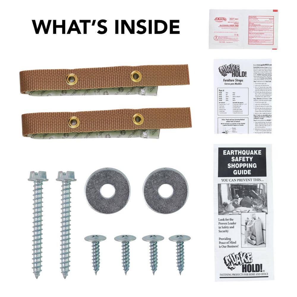 QuakeHOLD! Oak Furniture Safety Strap (3)