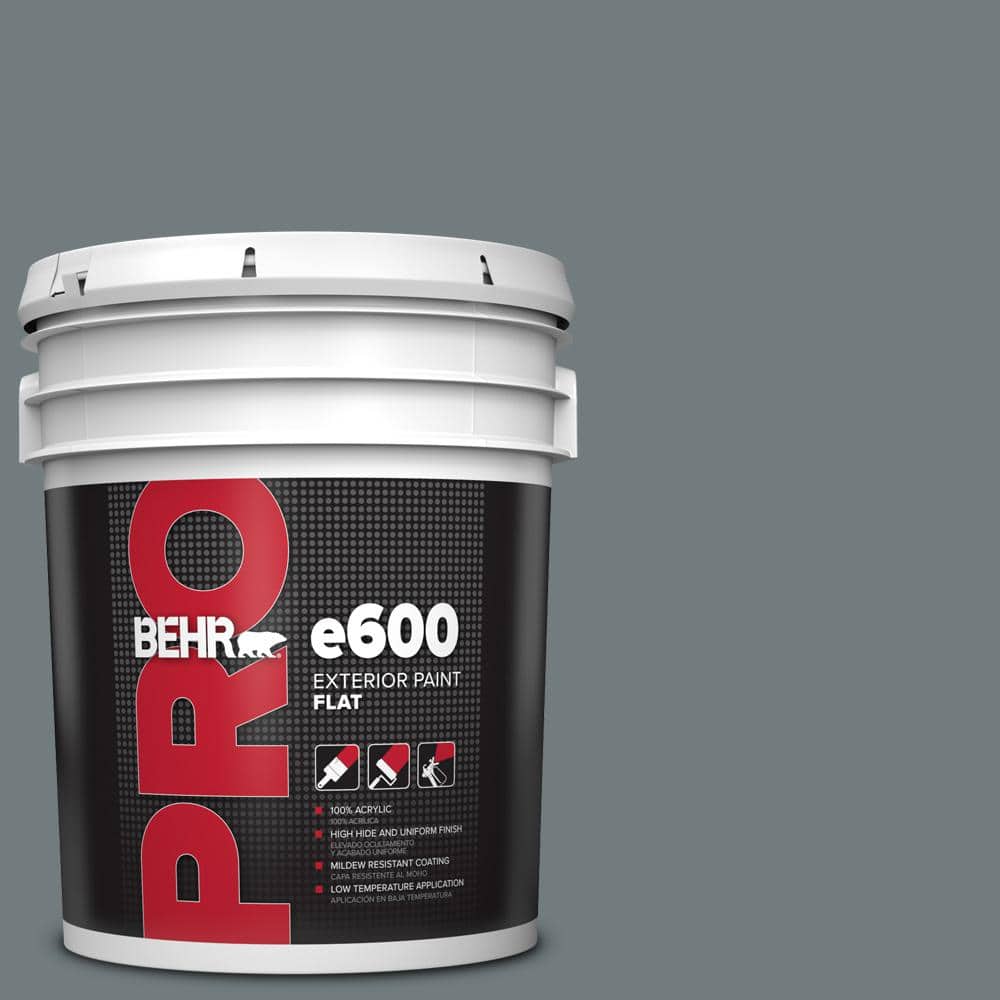 BEHR PRO 5 gal. #PPU25-19 Ocean Swell Flat Exterior Paint (1)
