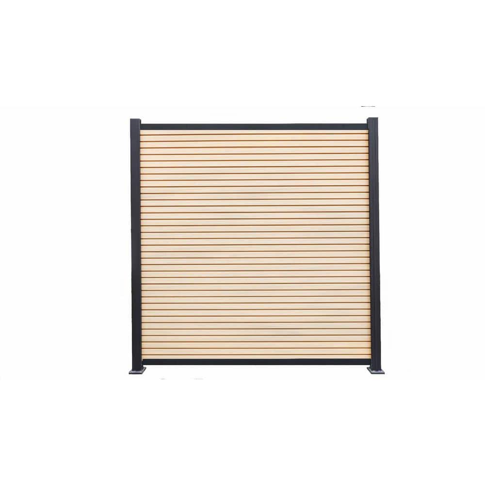 Frame It All 6 ft. x 6 ft. Riviera Composite Fence Panel Cedar (2)