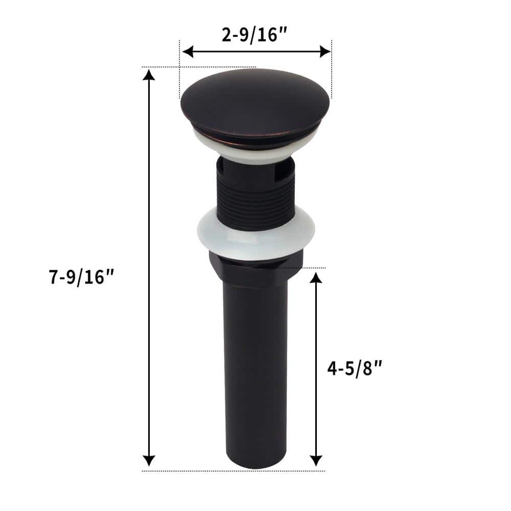 Akicon Pop-Up Bathroom Sink Drain with Overflow (3)