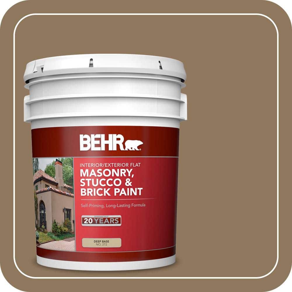 BEHR 5 gal. #N300-6 Archaeological Site Flat Interior/Exterior Masonry, Stucco and Brick Paint (1)