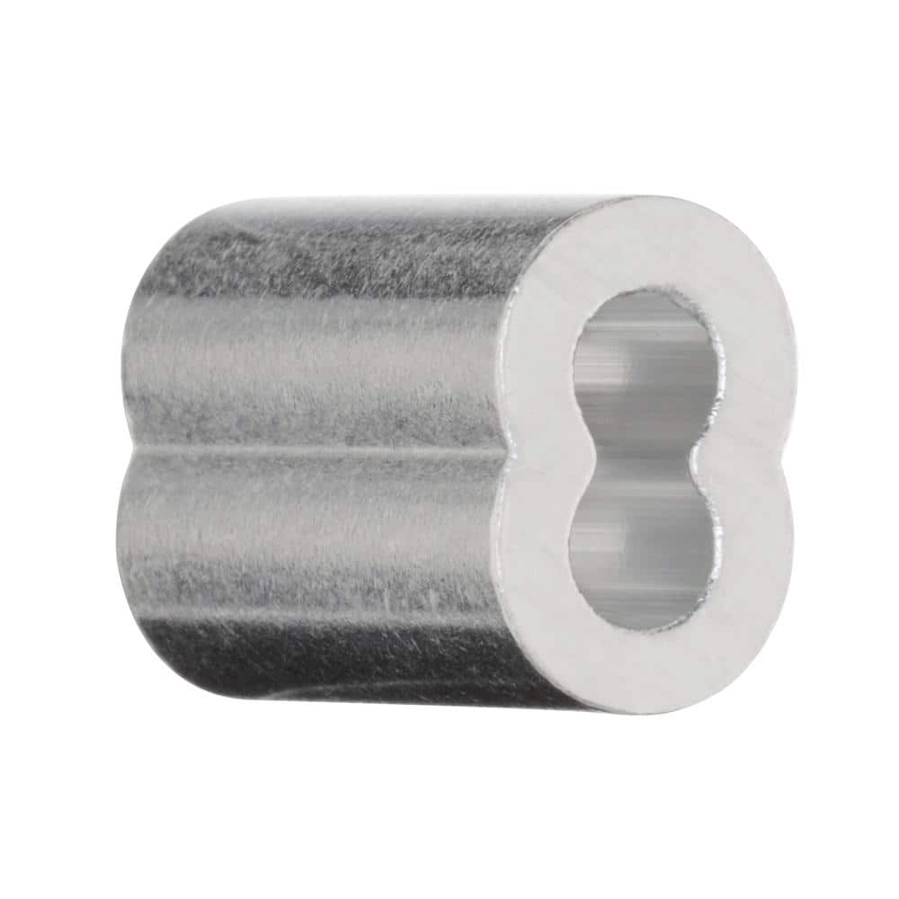 Everbilt 3/16 in. Aluminum Ferrule and Stop Set (4)