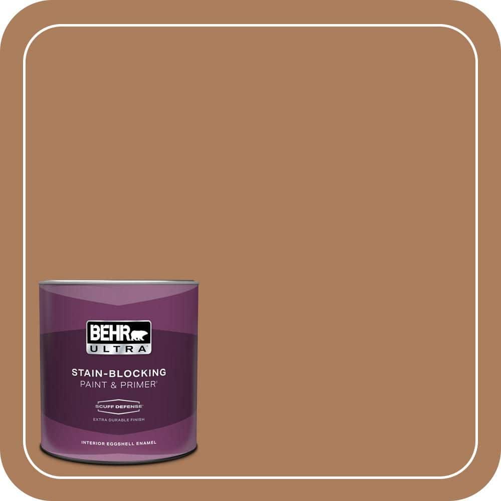 BEHR ULTRA 1 qt. #S230-6 Burnt Toffee Extra Durable Eggshell Enamel Interior Paint & Primer