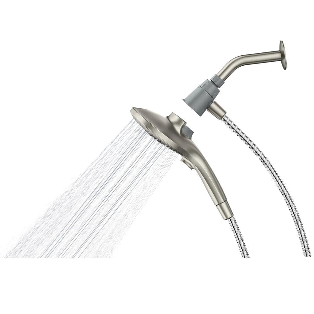 MOEN Attract with Magnetix 6-Spray Single Handle Shower Faucet 1.75 GPM in Spot Resist Brushed Nickel (Valve Included) (3)