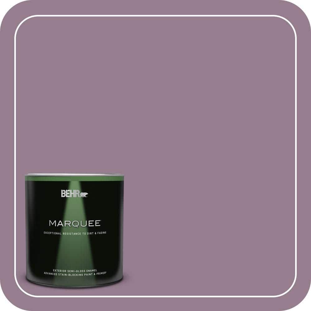 BEHR MARQUEE 1 qt. #680F-5 Plum Swirl Semi-Gloss Enamel Exterior Paint & Primer