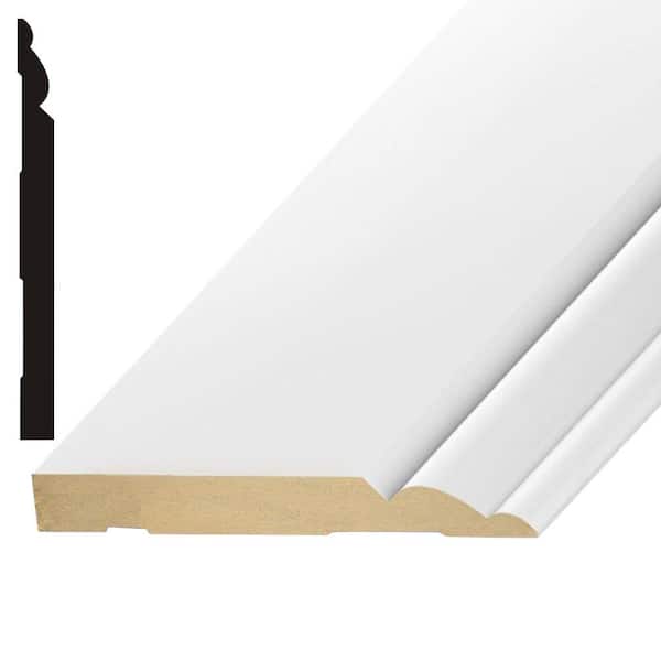 Kelleher Sierra 9/16 in. x 5-1/4 in. MDF Baseboard Molding (2)