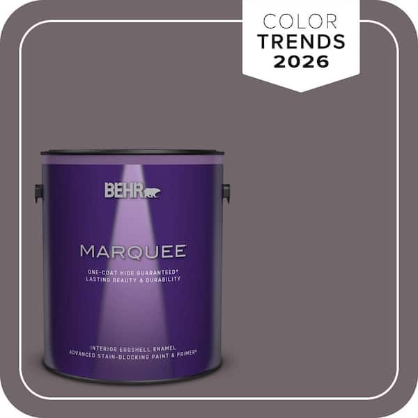 BEHR MARQUEE 1 gal. #N570-5 Curtain Call Eggshell Enamel Interior Paint & Primer (2)