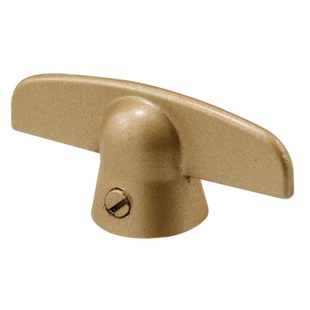 Prime-Line Pella Tee Handle, Roman Gold, 3/8 in. Special (2-pack)