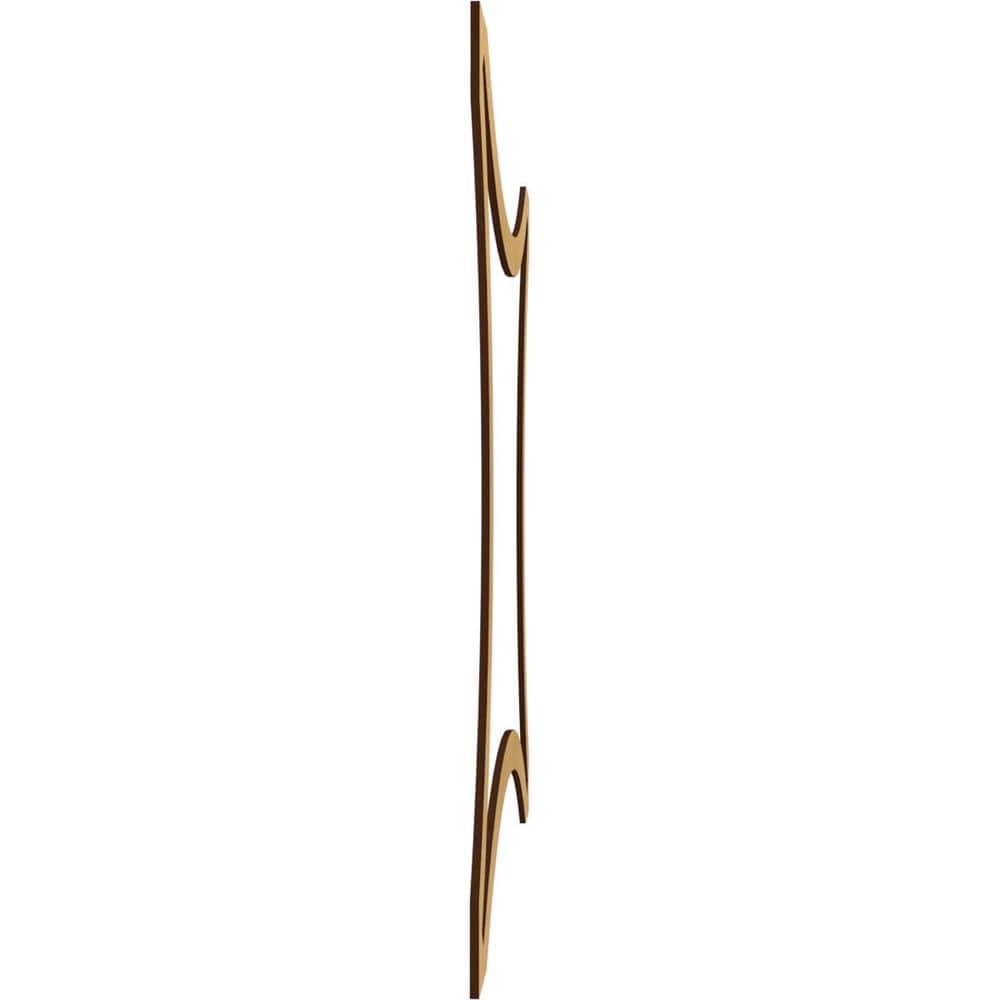 Ekena Millwork Large Lilley Fretwork 3/8 in. x 4 ft. x 4 ft. Brown Wood Decorative Wall Paneling 1-Pack (3)