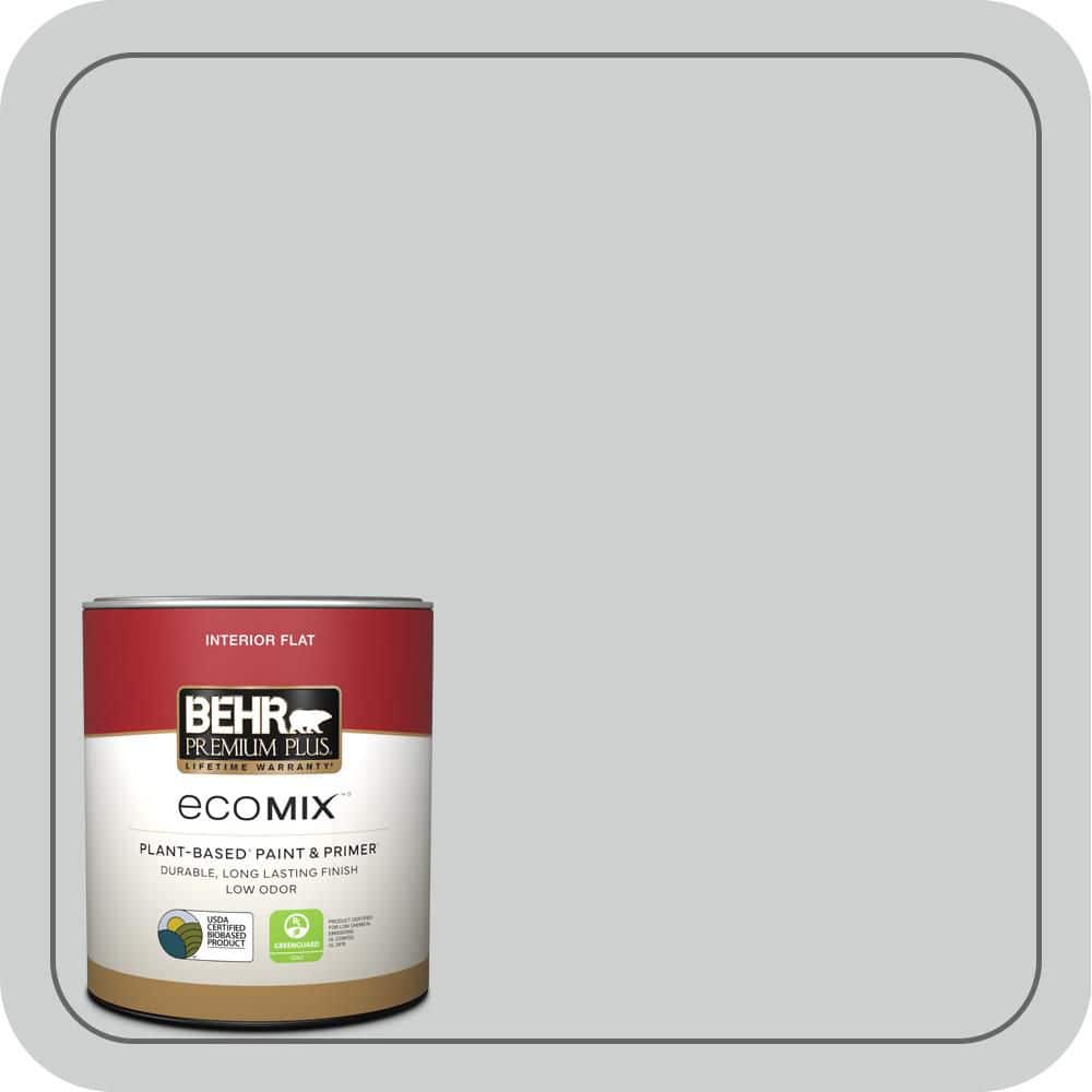 BEHR PREMIUM PLUS #PPH-43 Gray Pearl Flat EcoMix Plant-Based & Primer (1)