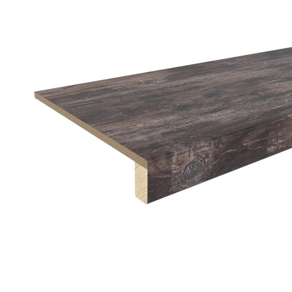 Stairtek Retread 48-in x 11.5-in x 0.375-in Restored Wood Laminate No return Square edge Stair Tread (1)