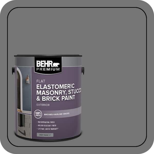 BEHR PREMIUM 1 gal. #N520-5 Iron Mountain Elastomeric Masonry, Stucco and Brick Exterior Paint (2)