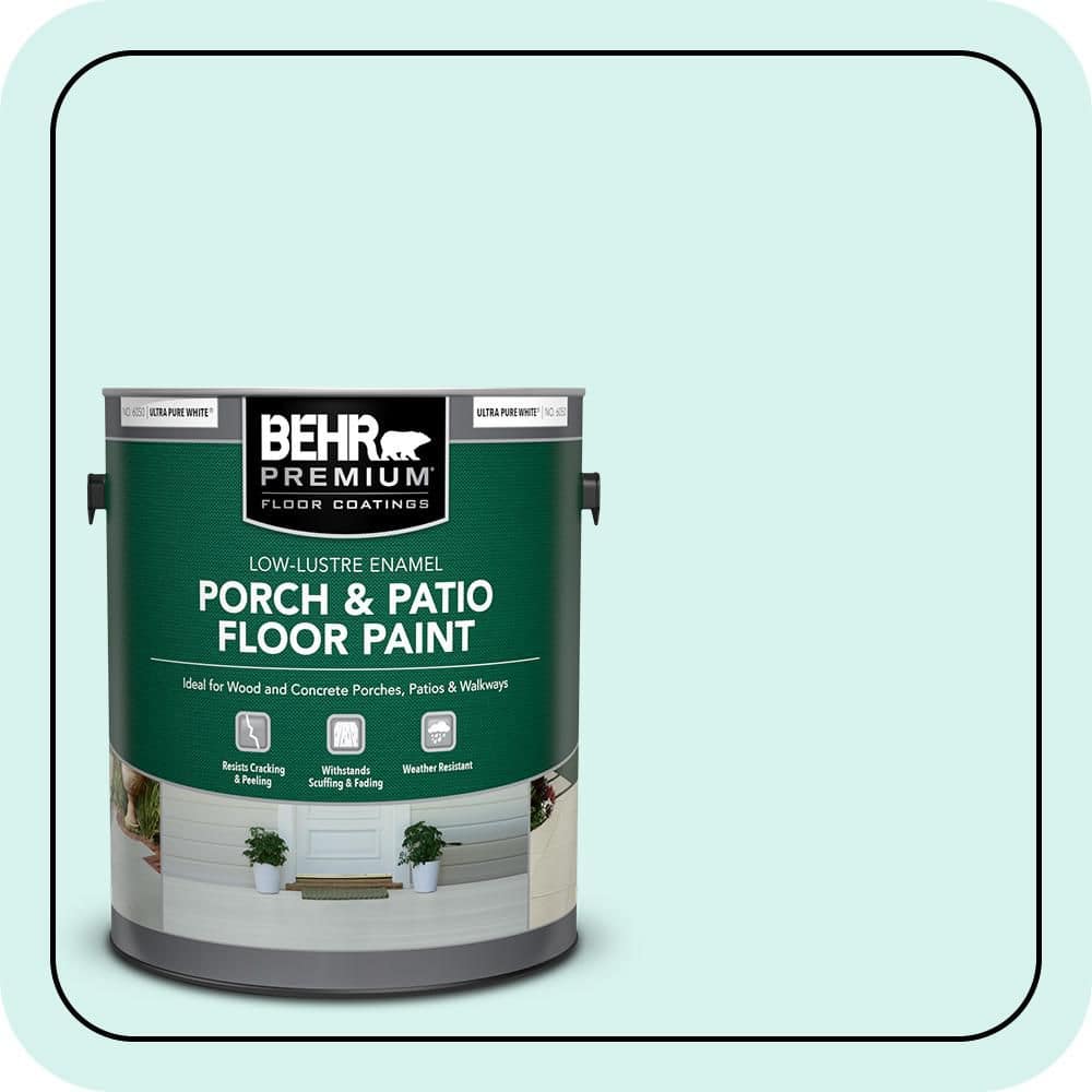 BEHR PREMIUM #P450-1 Low-Lustre Enamel Interior/Exterior Porch and Patio Floor Paint (1)