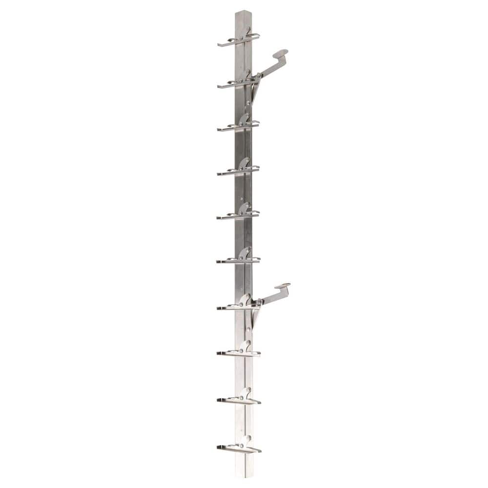MSI Jalousie Natural Window Projection 10-Blade Brackets 36.5 in. x 4 in. Right Hand Operation