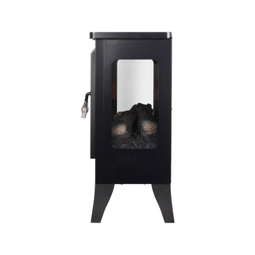Runesay 21 in. 1400-Watt Black 5000 BTU Freestanding Electric Utility Convection Infrared Space Heater with Remote Control (2)