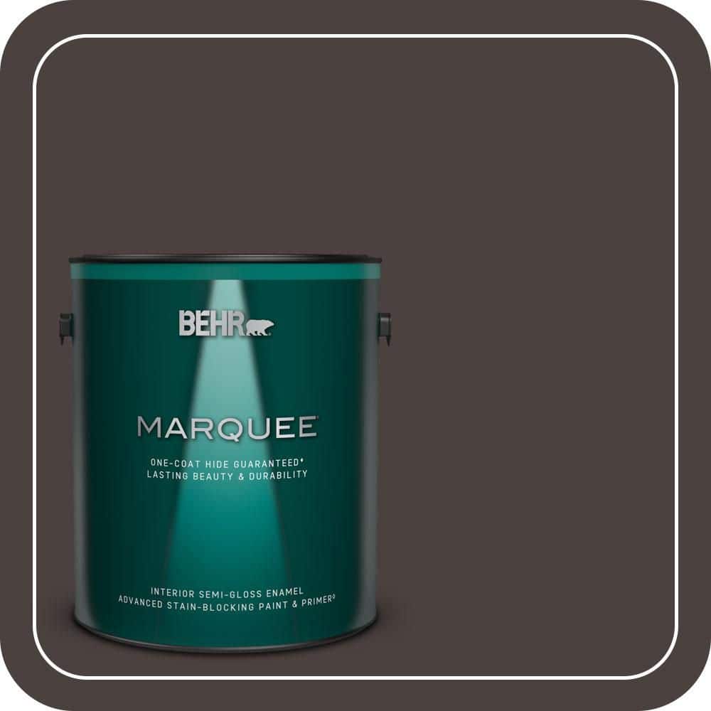 BEHR MARQUEE 1 gal. #PPU5-20 Sweet Molasses Semi-Gloss Enamel Interior Paint & Primer